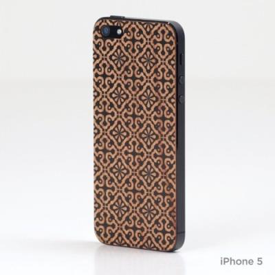 Lazerwood iphone 5 5s étui bois noir clementine