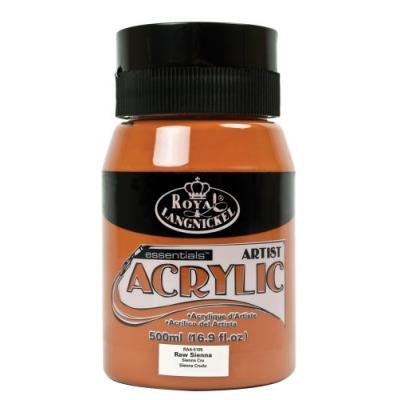 ROYAL & LANGNICKEL ESSENTIALS PEINTURE ACRYLIQUE TERRE DE SIENNE 500 ML