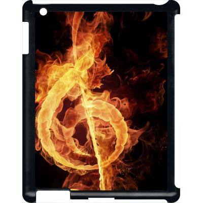 Coque pour apple ipad 3 clef de sol en feu