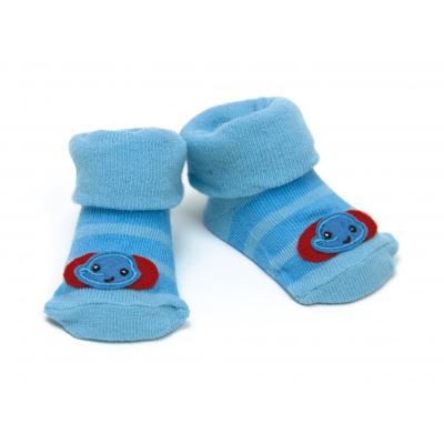 chaussettes éléphant bleu 0 - 6 mois