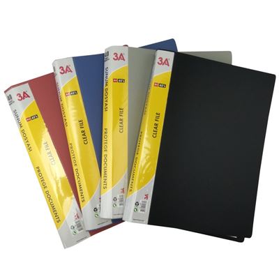 Protège Documents Assort Couleurs N,B,R,G 80 Vues