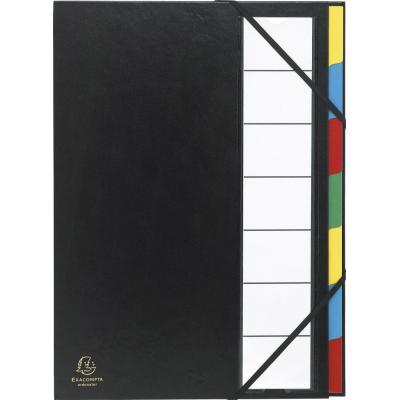 Trieur HARMONIKA® à fenêtres avec élastiques Nature Future carte lustrée 24 compartiments Vert