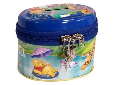 SPEL - Tirelire metal zippee ovale winnie
