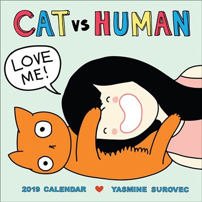Cat vs. Human Calendrier 2019 carré 30 x 30 cm
