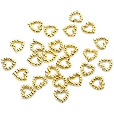 Knorr prandell 25-piece hearts beads, gold toycentre 6290540