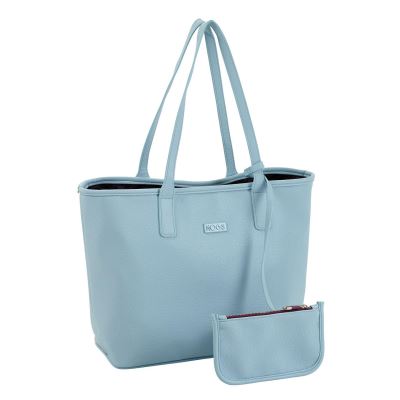 Moos Luxe Bleu Sac + portefeuille 55x30x18