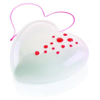 Moule coeur bombé grand'modèle - ti amo