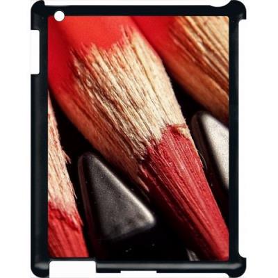 Coque tablette My-Kase pour iPad 2 - crayons de couleur - Noir