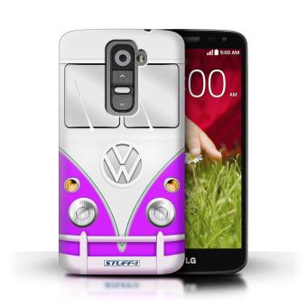 Coque De Stuff4 Etui Housse Pour LG G2 Mini D620 Violet Design VW Campervan Collection