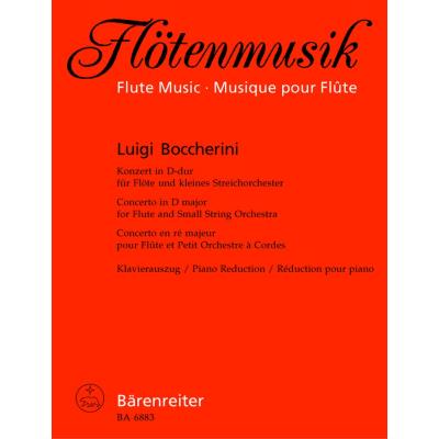 Partitions classique BARENREITER BOCCHERINI, LUIGI - KONSERT FUR FLOTE UND STREICHER D-DUR OP. 27 - FLUTE, PIANO Flûte traversière