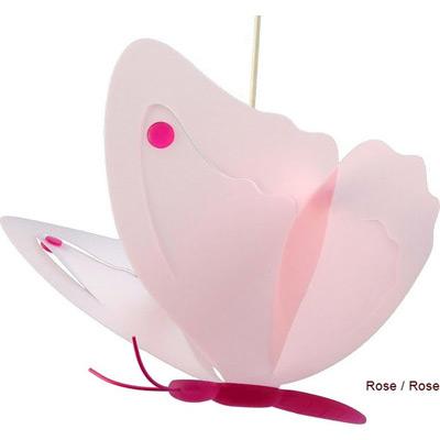 R. et M. Coudert - Suspension Papillon rose/rose