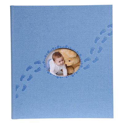 Exacompta - Réf. 12203E - Album Photos Livre Piloo - 60 Pages Blanches - Capacité 300 Photos - 29 x 32 cm - Bleu