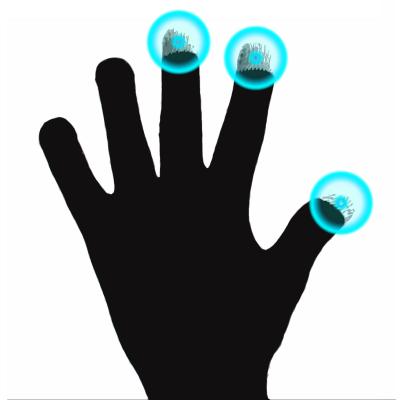 Gants capacitifs pour tablette enfant Videojet KidsPad 3 - Taille L (Large)