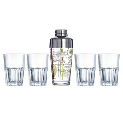 Luminarc - Service 1 Shaker + 4 Verres Coktail Samba
