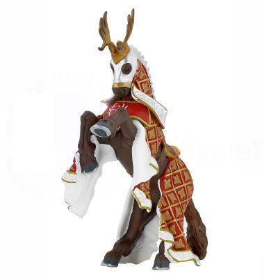 Figurine cheval du maître des armes cimier cerf rouge papo