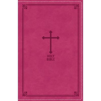 NKJV, Deluxe Gift Bible, Imitation Leather, Pink, Red Letter Edition - [Version Originale]