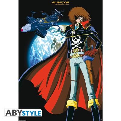 Albator - poster corsaire de l espace roulé filmé (98x68) abydco293