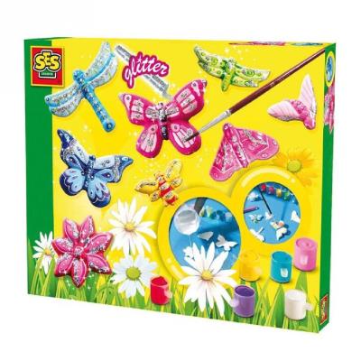 Papillons scintillants en plâtre