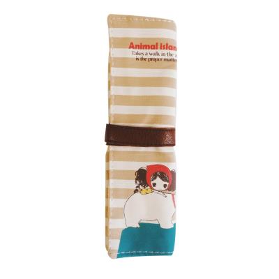 Trousse à crayons ( Beige à rayures) - NOVAGO ®