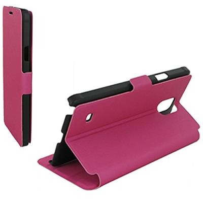 Etui stand à rabat latéral samsung galaxy note 4 coloris fushia kabiloo 00155194