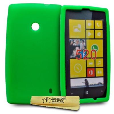 Accessory Master Etui en silicone pour Nokia Lumia N520 Vert