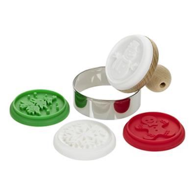 Lurch kit de tampons pour biscuits motifs noël assortis multicolore