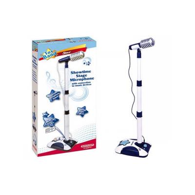 Microphone sur pied Showtime Stage Bleu et blanc