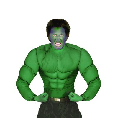 Chemise muscles verts adulte XL