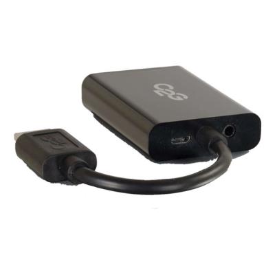 C2G HDMI to VGA and Stereo Audio Adapter Converter Dongle videoconverter - zwart