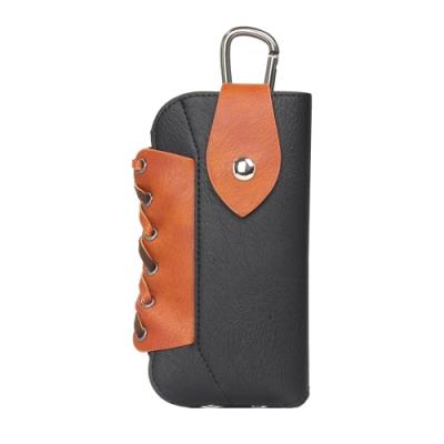 iPhone 6 Plus & 6s Plus Coque housse Cuir PU Noir Bi-Color Pochette