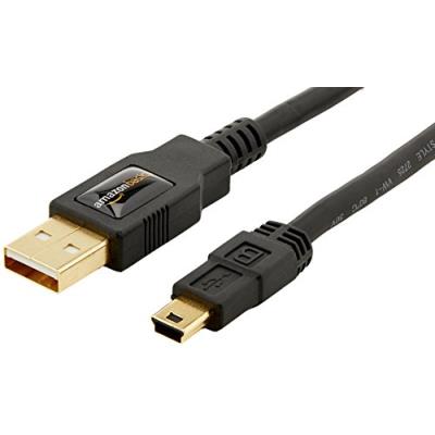 AmazonBasics Câble USB 2.0 mâle A vers mâle mini B 1,8 m