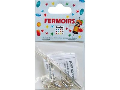 PERLES BOX - Sachet assortiment fermoirs argent