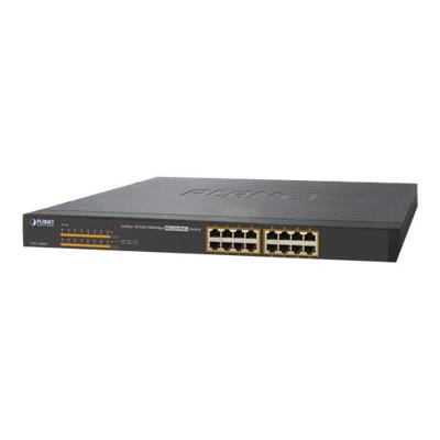 PLANET GSW-1600HP - switch - 16 poorten - rack-uitvoering