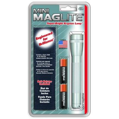 Maglite m2a01h mini 2aa noir lampe torche 15 cm faisceau modulable + étui de ceinture