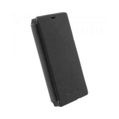 Krusell DONSö FLIPCASE WWN - Flip cover voor mobiele telefoon - zwart - voor Nokia X Dual SIM