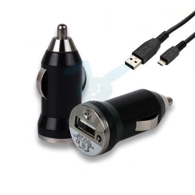 Chargeur Voiture + Cable Micro USB Noir Samsung Galaxy S3 Mini - i8190