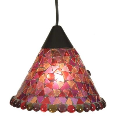 Näve Plafonnier Suspension En Verre Rouge 19 Cm Rouge