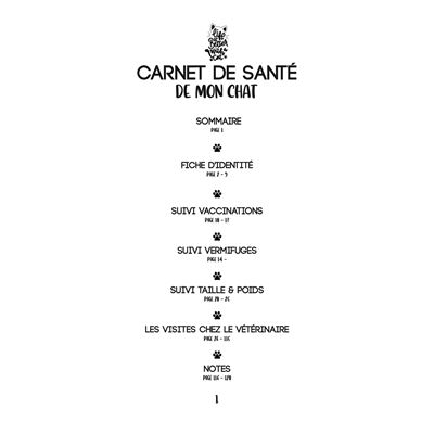 Journal De Suivi Et Carnet De Sante Pour Chat Chaton 1 Pages Format A5 15 2 X 22 8cm Overbooker Relie Overbooker Achat Livre Fnac