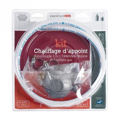Kit butane avec tétine pour chauffage d'appoint gaz