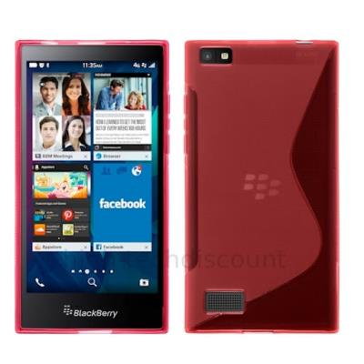 Housse etui coque pochette silicone gel fine pour Blackberry Leap  - ROSE