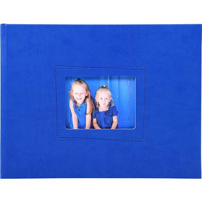 Exacompta - Réf. 11327E - Album Photos Livre Softissimo - 30 pages Blanches - 28,5 x 22 cm - Bleu