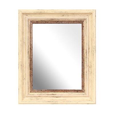 Inov8-8 x 6 cm-Miroir traditionnel britannique-Lot de 4-Crème/Antique