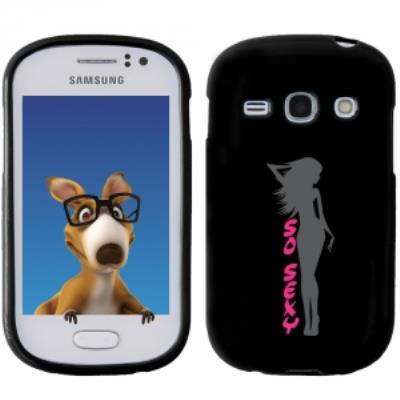 Coque Souple en gel noir pour Galaxy Fame avec impression Motifs So Sexy