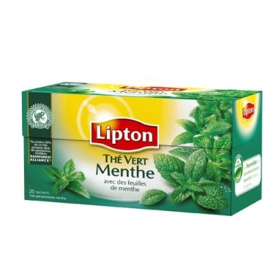 Lipton - Thé Vert - Menthe - 25 Sachets - Lot De 3