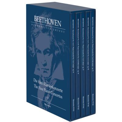 Partitions classique BARENREITER BEETHOVEN L.V. - THE FIVE PIANO CONCERTOS - SCORE Format poche