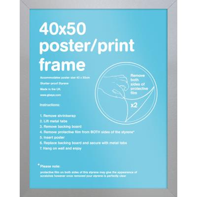 Cadre pour affiches Argent - Mini 40x50cm - Eton