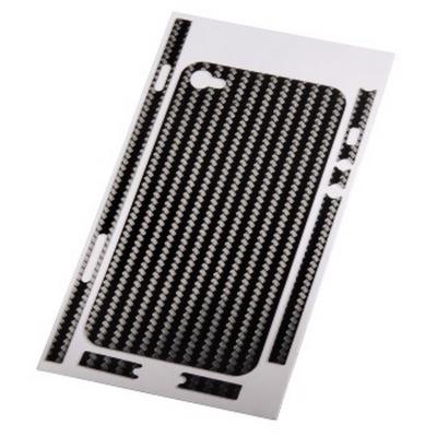 Hama-film protecteur arrière carbone pour apple iphone 4s, noir