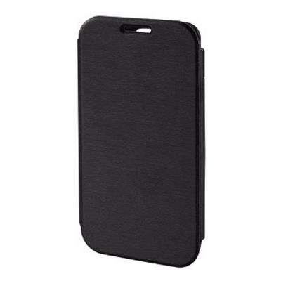 Hama Slim Booklet - Flip cover voor mobiele telefoon - polyurethaan - zwart - voor HTC One (M8)