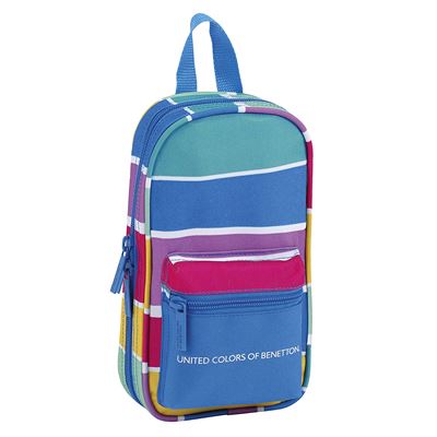 Benetton 2018 Sac à Dos Loisir, 23 cm, 1.4 liters, Multicolore (Multicolor)