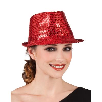 Chapeaux Popstar à Sequins Rouge